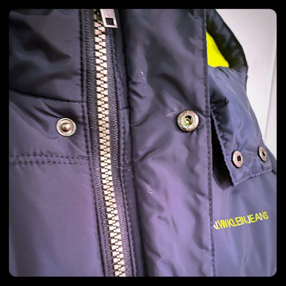 Calvin Klein Boys Winter Navy Puffer Coat 10/12